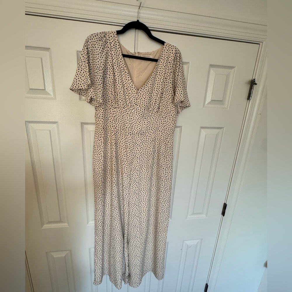 Skies Are Blue Black and White Maxi Dress